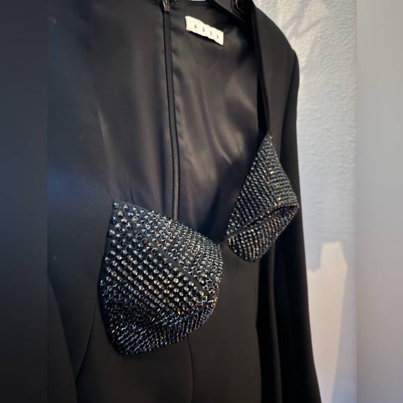 AREA Crystal Embellished Maxi Dress - Picture 6 of 8